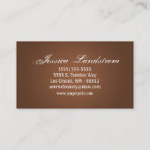 Bruin Pet Sitting Dog Walker Visitekaartje (Achterkant)