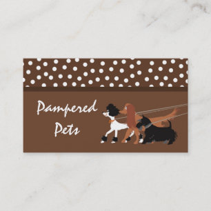 Bruin Pet Sitting Dog Walker Visitekaartje