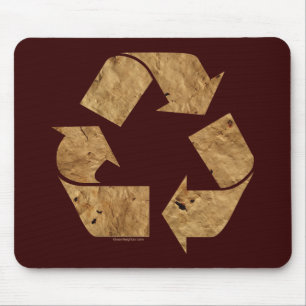 Bruin Recyclen bord Muismat