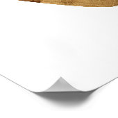 Bruin Recyclen bord Poster (Hoek)