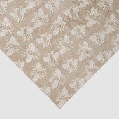 Bruin roestbijenpatroon tissuepapier (Detail)