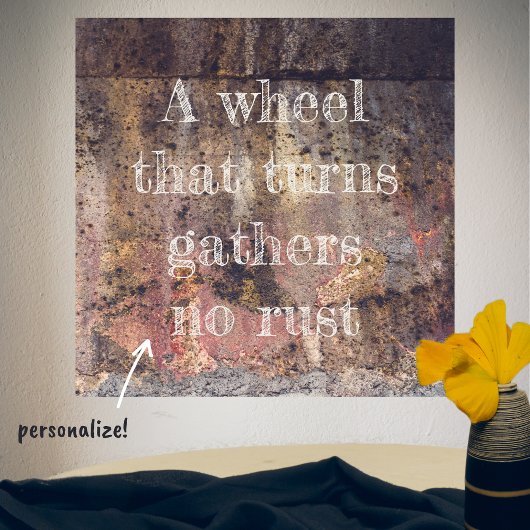 Bruin roestpatroon poster