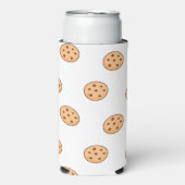 Bruin rond koekenpatroon op wit (Seltzer Voorkant)