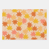 Bruin rood herfst bloemblaadjes Y2K patroon Inpakpapier Vel (Voorkant 2)
