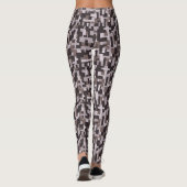 Bruin/Roze Camouflage Leggings vrouwen (Achterkant)