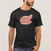 Bruin Roze Ride the Wave T-shirt (Voorkant)