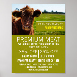 Bruin rundvee, Boer & Slager Adverteren Poster