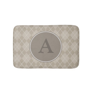 Bruin Rustic Monogram Bath Mat Rug