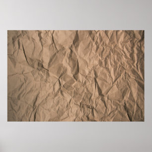 Bruin ruw gemalen kringlooppapiertextuur poster