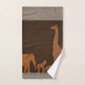 Bruin Safari Oerwoud dierentuin Bad Handdoek (Handdoek)