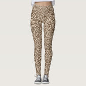 Bruin samenstellend boek PatroonLeggings Leggings (Voorkant)