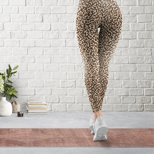 Bruin samenstellend boek PatroonLeggings Leggings