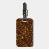 Bruin schildpad bagagelabel (Voorkant verticaal)