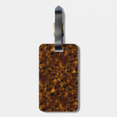 Bruin schildpad bagagelabel (Achterkant verticaal)