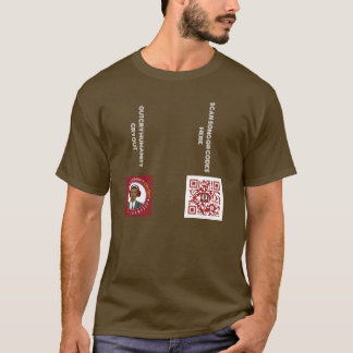 Bruin shirt met korte mouwen