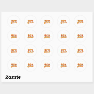 Bruin Sinaasappel Geloof in jezelf Sticker