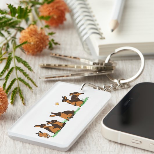 bruin sleutelhanger (Voorkant Rechts)