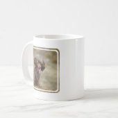 Bruin Speelgoed Poodle Koffiemok (Voorkant links)