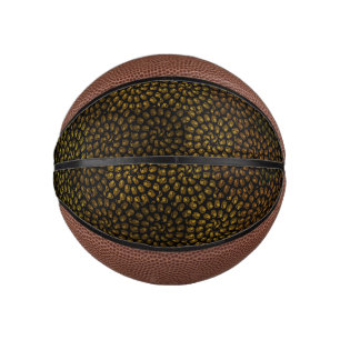 Bruin spiraalvormig leeuwenkoppenpatroon, basketbal