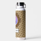 Bruin standaardlintje door Kenneth Yoncich Waterfles (Achterkant)