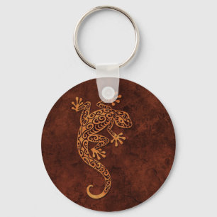 Bruin-steenklimmer Gecko Sleutelhanger