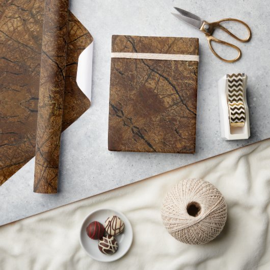 Bruin Stone Pattern Vaderdag Cadeaupapier (Crafts)