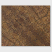 Bruin Stone Pattern Vaderdag Cadeaupapier (Vlak)