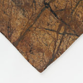 Bruin Stone Pattern Vaderdag Fleece Deken (Hoek)