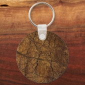 Bruin Stone Pattern Vaderdag Sleutelhanger (Voorkant)