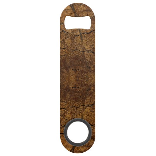 Bruin Stone Pattern Vaderdag Speed Flessenopener (Voorkant)