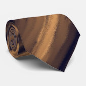 Bruin Striped Mannen Stropdas (Opgerold)