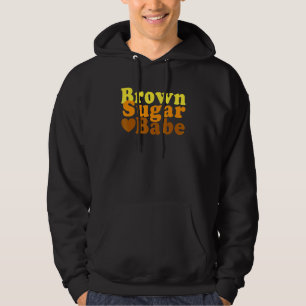 Bruin Suiker Babe Zwarte Vrouwen Mam Afrikaanse Pr Hoodie