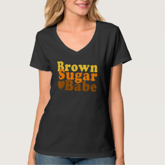 Bruin Suiker Babe Zwarte Vrouwen Mam Afrikaanse Pr T-shirt