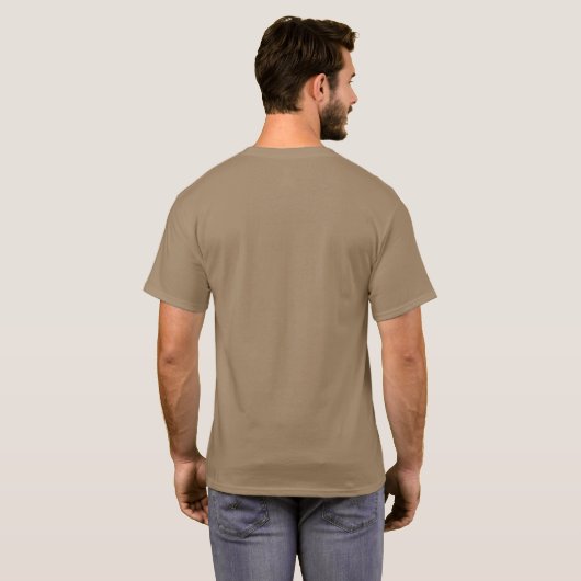 Bruin T-shirt (Achterkant volledig)