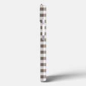 Bruin tafelkledipatroon Case-Mate iPhone case (Achterkant / Links)