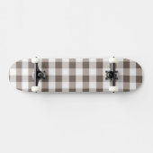 Bruin tafelkledipatroon skateboard (Horizontaal)