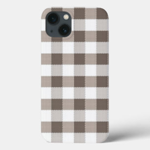 Bruin tafelkleed patroon iPhone 13 hoesje