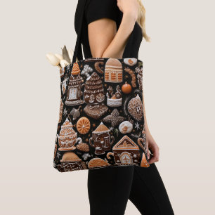 BRUIN TAN SINAASAPPEL KERST GINGERBREAD KOEKJES DRAAGTAS