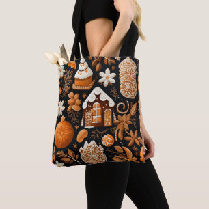 BRUIN TAN SINAASAPPEL KERST GINGERBREAD KOEKJES DRAAGTAS