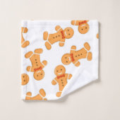 Bruin tandbrood op wit bad handdoek (Wasdoekje)