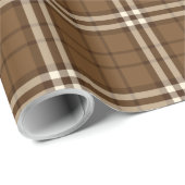 Bruin Tartan Cadeaupapier (Rol Hoek)