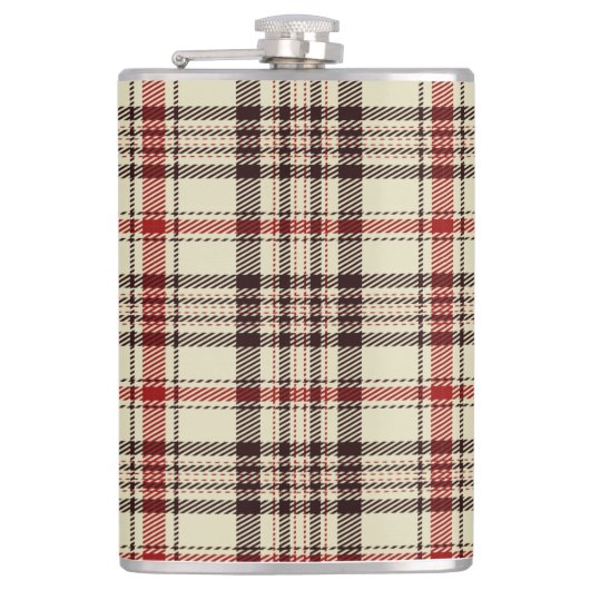 Bruin Tartan Heupfles (Voorkant)