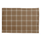 Bruin Tartan Kussensloop (Achterkant)