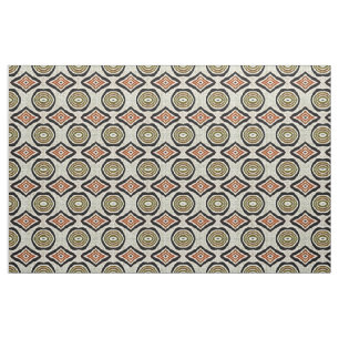 Bruin Taupe Beige Verbrand Sinaasappel Bali Batik  Stof