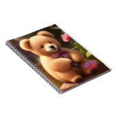 Bruin Teddy Bear Spiraal Notitieboek (Rechterzijde)