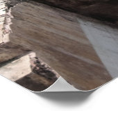 Bruin-tempelontwerp Poster (Hoek)