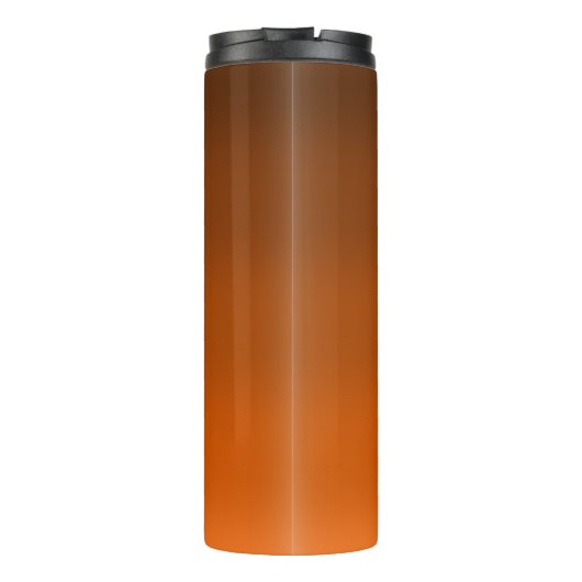 Bruin tot Sinaasappel Vervagen Thermosbeker (Achterkant)