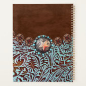 bruin turkooise western landschapsleer planner