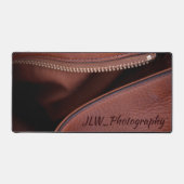 Bruin Unzipped faux Leather  Bureaumat (Voorkant)