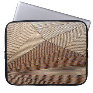 Bruin veld laptop sleeve